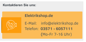 Kontaktinformationen Elektrikshop.de