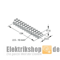 Lüsterklemmen 10 mm² Einzel-Lüster-Klemmleiste 143.3 Kleinhuis