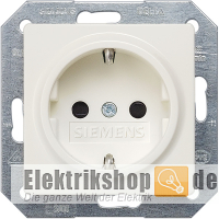 Schuko-Steckdose Kinderschutz titanweiß Delta i-system 5UB1518 Siemens