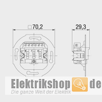 UP TAE Telefon-Anschlussdose 3x6 NFN rw 10210517 Rutenbeck