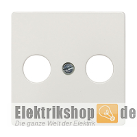 Abdeckplatte TV/RF/SAT 2-Loch titanweiß Delta i-system 5TG2561 Siemens