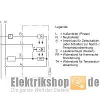 Raumtemperaturregler ein Öffner Einsatz UP 5TC9200 Siemens