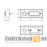 1 Taster Etagenplatte AP Aluguss 55531 ETA 501 GA Grothe