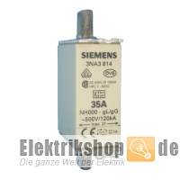 NH-Sicherung 35A Gr. 000 (00) Stirnkennmelder 3NA3814 Siemens