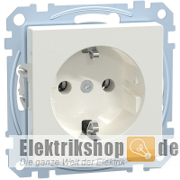 Schuko-Steckdose System M polarwei&szlig; gl. MEG2301-0319 Merten