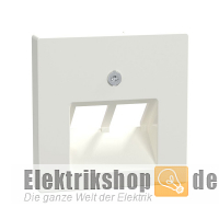 Zentralplatte UAE 2-fach System M polarwei&szlig; gl. 296119 Merten