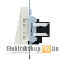 Zentralplatte Leitungsauslass System M polarwei&szlig; 296319 Merten