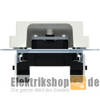 Zentralplatte Leitungsauslass System M polarwei&szlig; 296319 Merten