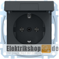 Schuko-Steckdose mit Klappdeckel anthrazit MEG2311-0414 Merten