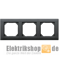 Rahmen 3-fach M-Plan anthrazit 486314 Merten