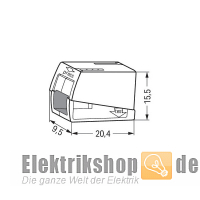 2-Leiter-Leuchtenklemme 1-2,5 224-112 WAGO