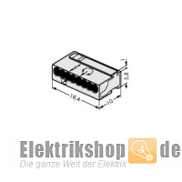 50 Stk. MICRO 8-Leiter-Klemme dunkelgrau 243-208 WAGO