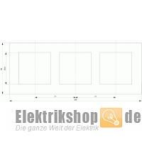 3-fach Rahmen Kunststoff titanweiß Delta miro 5TG1113-0 Siemens