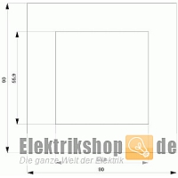 1-fach Rahmen Kunststoff elektroweiß Delta miro 5TG11113 Siemens