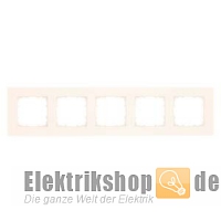 5-fach Rahmen Kunststoff elektroweiß Delta miro 5TG11153 Siemens