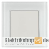 1-fach Rahmen Glas weiß 90-mm-Maß Delta miro 5TG1201-1 Siemens