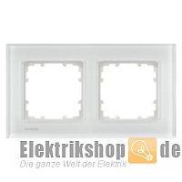 2-fach Rahmen Glas weiß 90-mm-Maß Delta miro 5TG1202-1 Siemens