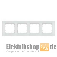 4-fach Rahmen Glas weiß 90-mm-Maß Delta miro 5TG1204-1 Siemens