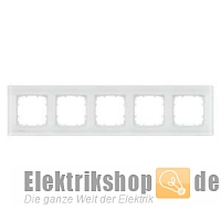 5-fach Rahmen Glas weiß 90-mm-Maß Delta miro 5TG1205-1 Siemens