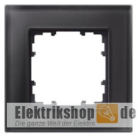 1-fach Rahmen Glas schwarz 90mm-Maß Delta miro 5TG1201-2 Siemens