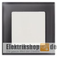 1-fach Rahmen Glas schwarz 90mm-Maß Delta miro 5TG1201-2 Siemens