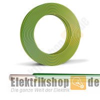 100m Ring H07V-U 6 PVC-Aderleitung eindrähtig grün/gelb