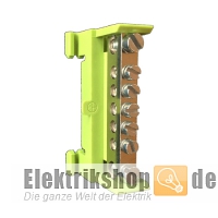 PE-Klemme grün-gelb HKL 7p für Hutschiene 651S/7 Kleinhuis