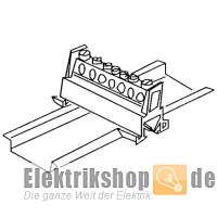 PE-Klemme grün-gelb HKL 7p für Hutschiene 651S/7 Kleinhuis