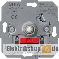 LED-Dimmeinsatz mit Dreh-Ausschalter 030000 Gira