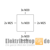 Abzweigdose AP/FR IP65 grau Abox 040-L Spelsberg