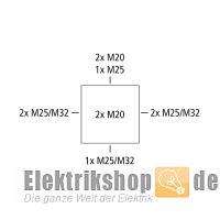 Abzweigdose AP/FR IP65 grau Abox 060-L Spelsberg