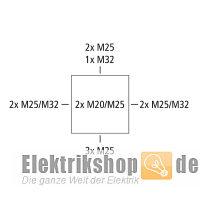 Abzweigdose AP/FR IP65 grau Abox 100-L Spelsberg