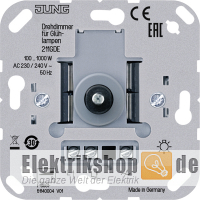 Drehdimmer mit Druck-Wechselschalter 100-1000W 211 GDE Jung