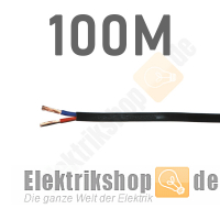 100m Spule Niedervolt-Leitung NVL 24V 2x1,5 flexibel