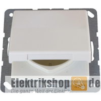 Schuko-Steckdose mit Klappdeckel weiß/cremeweiß AS 1520 KL Jung