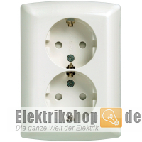 Doppelsteckdose Schuko titanweiß Delta i-system 5UB22113 Siemens