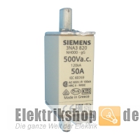 NH-Sicherung 50A Gr. 000 (00) Stirnkennmelder 3NA3820 Siemens