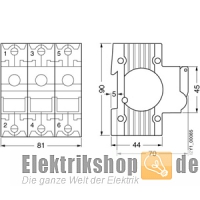 MINIZED-Lasttrennschalter 3-polig D02 NEOZED 5SG7133 Siemens