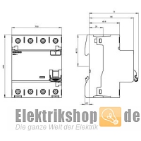 FI-Schutzschalter 25A 30mA 4-polig 5SV3342-6 Siemens