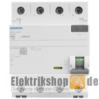 FI-Schutzschalter 40A 30mA 4-polig 5SV3344-6 Siemens