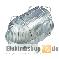 Standard Ovalleuchte IP44 E27 Aufputz mit Metallbügell 81-3202 Mlight