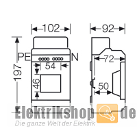 Automatengehäuse 3TE AP/FR IP54 KV1503 Hensel