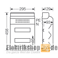 Automatengehäuse 24TE AP/FR IP54 KV2524 Hensel