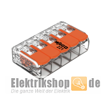 25 Stk. COMPACT-5-Leiter-Klemmen mit Bet.-Hebel 221-415 WAGO