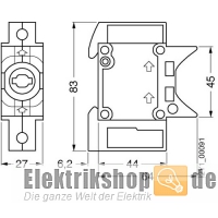 NEOZED-Formstoffsockel D01 1-polig Komfort 5SG1301 Siemens