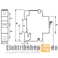 1B16 Leitungsschutzschalter B 16A 1-polig DLS 6H B16-1 Doepke