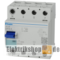 FI-Schutzschalter 40A/300mA 4pol. DFS4 040-4/0,30-A Doepke