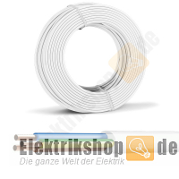 50m Ring H05VV-F 3G1 PVC-Schlauchleitung weiß
