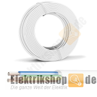 50m Ring H05VV-F 3G1,5 PVC-Schlauchleitung weiß