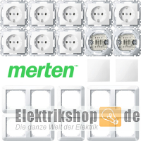 Spar-Set polarweiß System M Merten